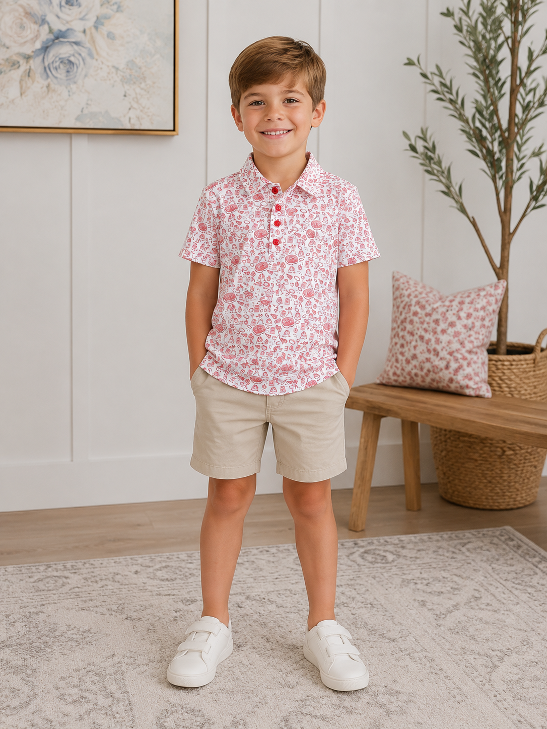 Ishtex UGA Game Day Polo