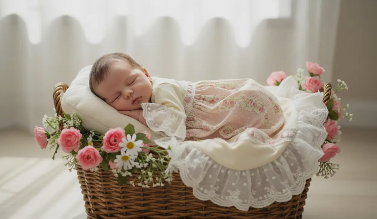 Haute Baby Grandma’s Favorite Gown With Matching Headband