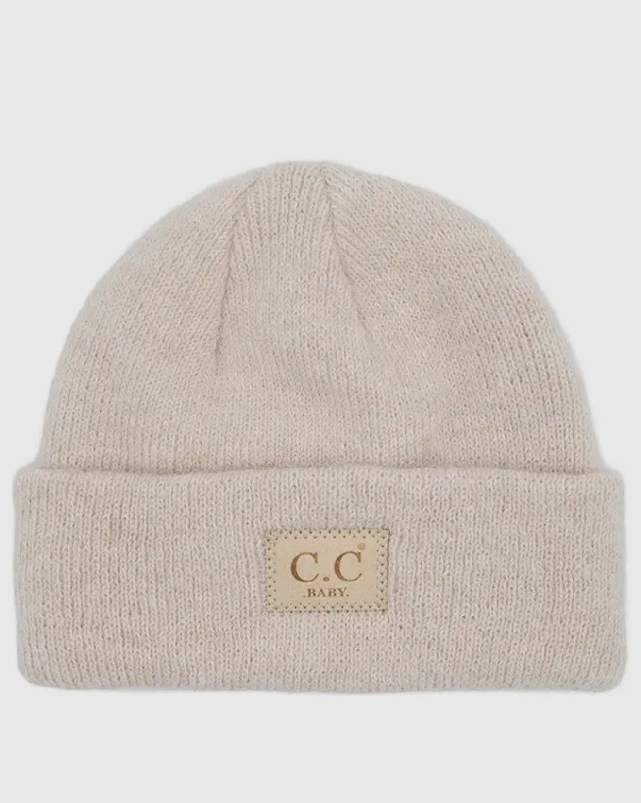 C.C Baby Suede Patch Beanie Hat
