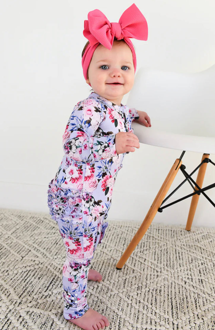 Emerson Floral Ruffle Zip