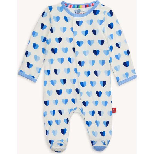 Blue XOXO Modal Magnetic Footie