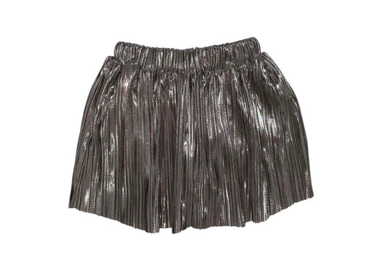 Silver Pleated Skort