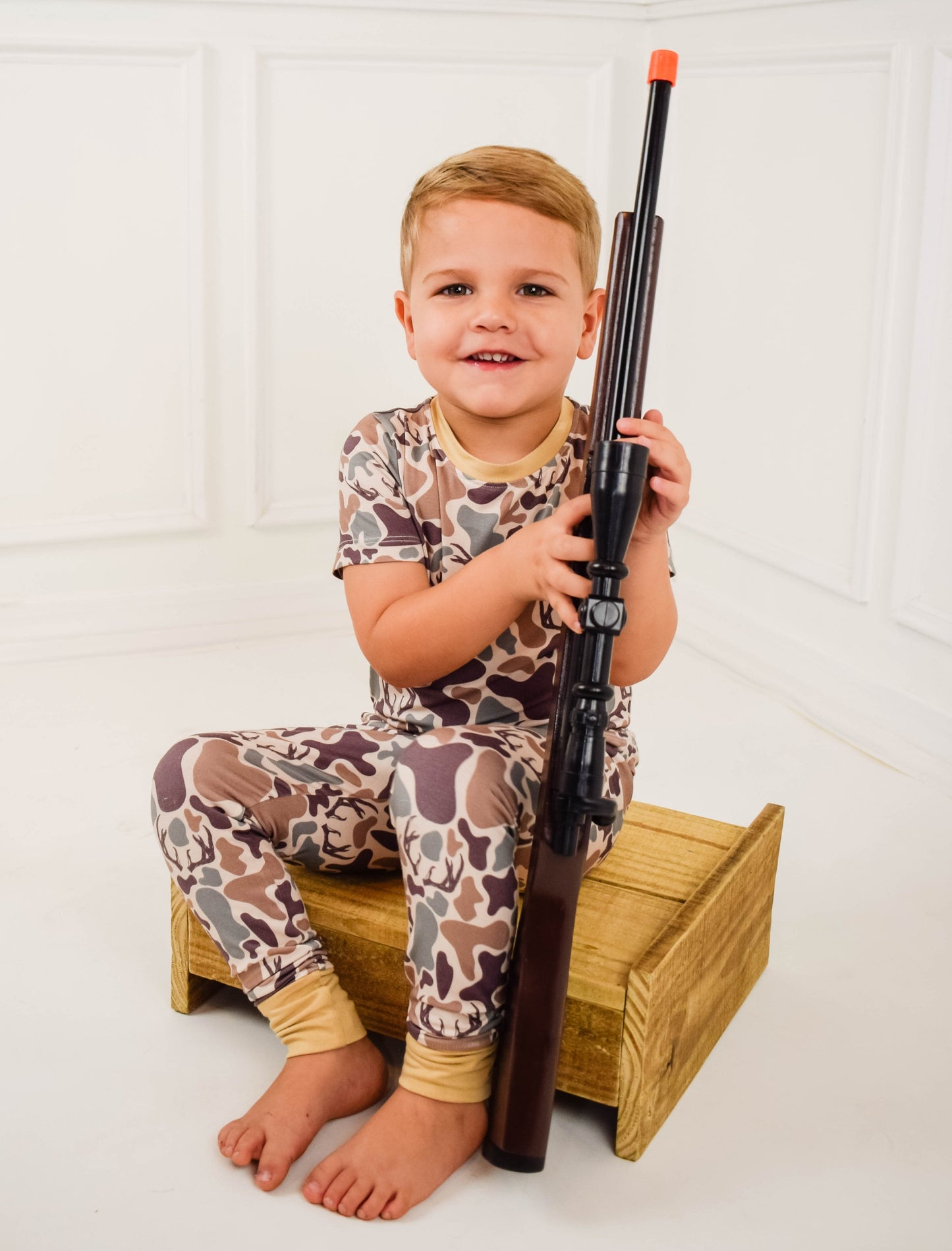 Woodland Camo Zippy Romper
