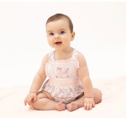 Golf Trellis Pink Ruffle Bubble