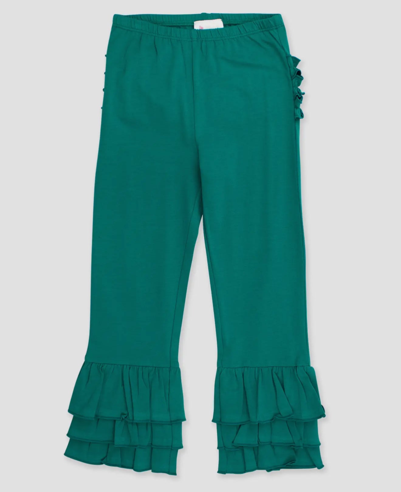 Emerald Green Ruffle Flare Pants