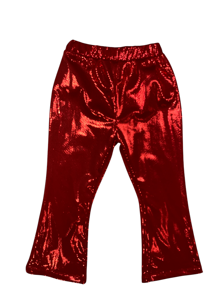 Red Shimmer Pants