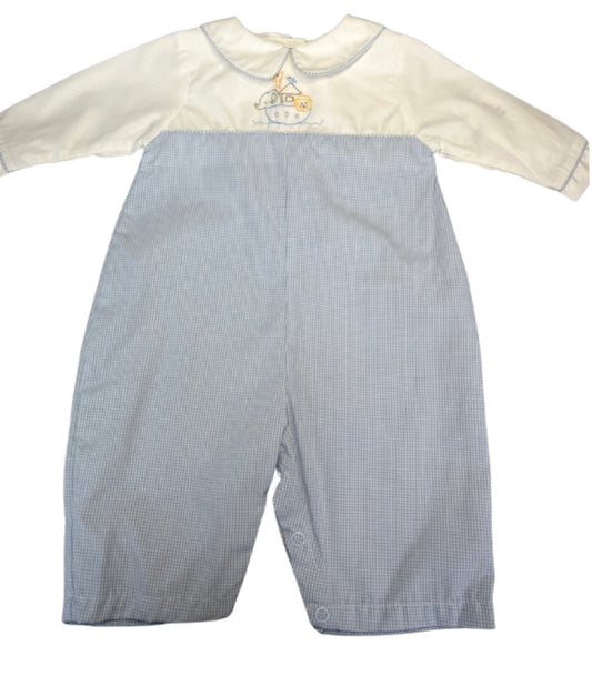 Blue Noah’s Ark Romper