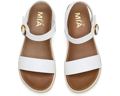 Pyper White Wedge Sandal