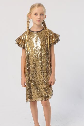 Sparkle Gold Stella Dress