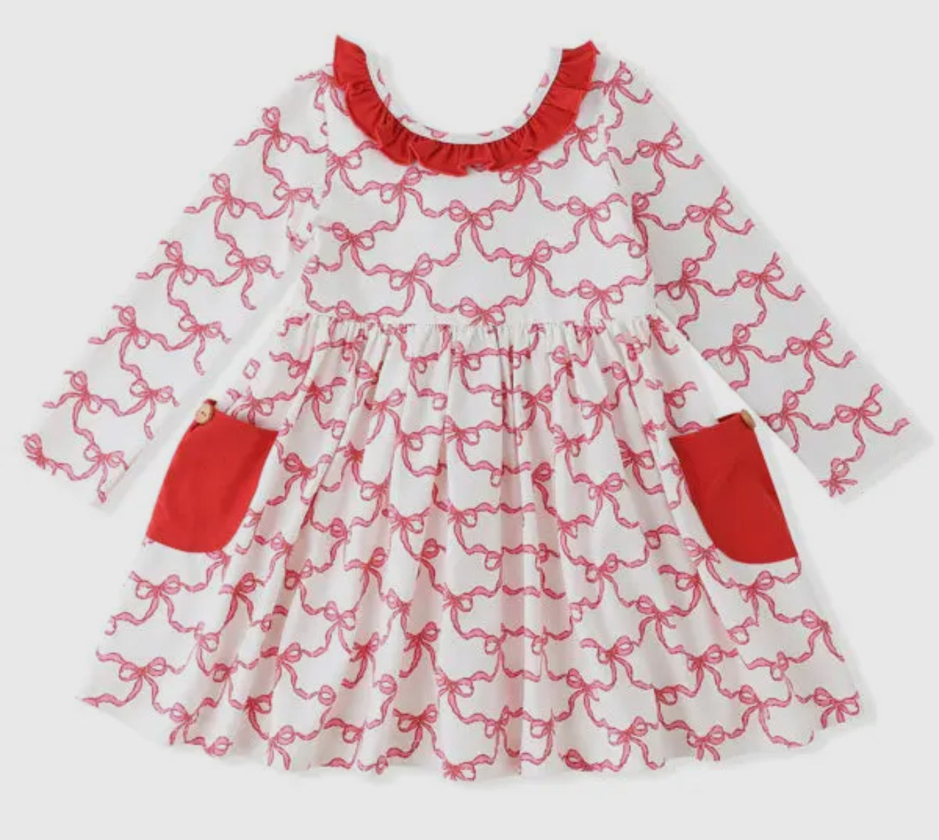 Swoon Baby Ribbon Cheer Pocket Twirl Dress