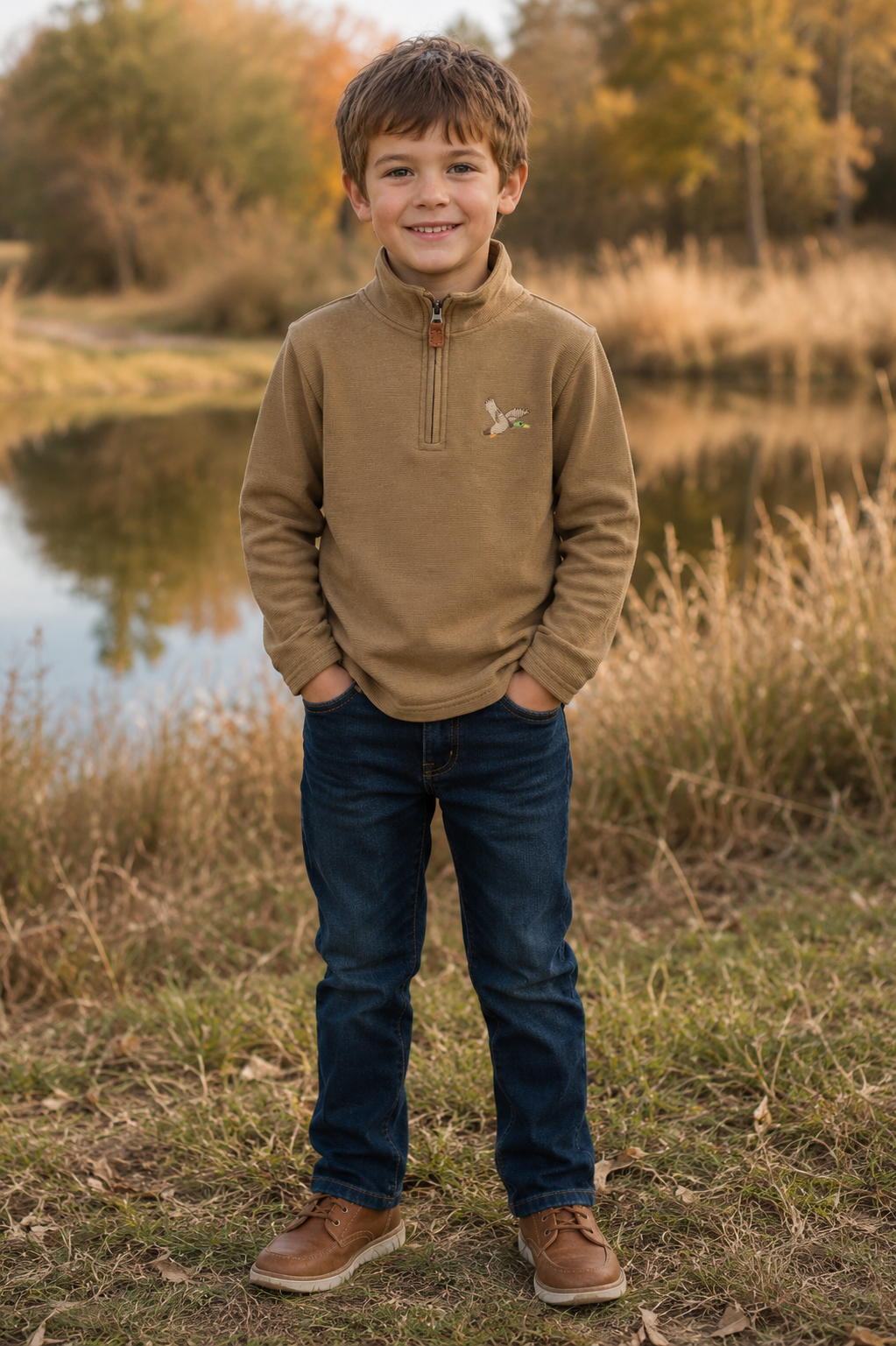 Duck Boy 1/4 Zip Pullover