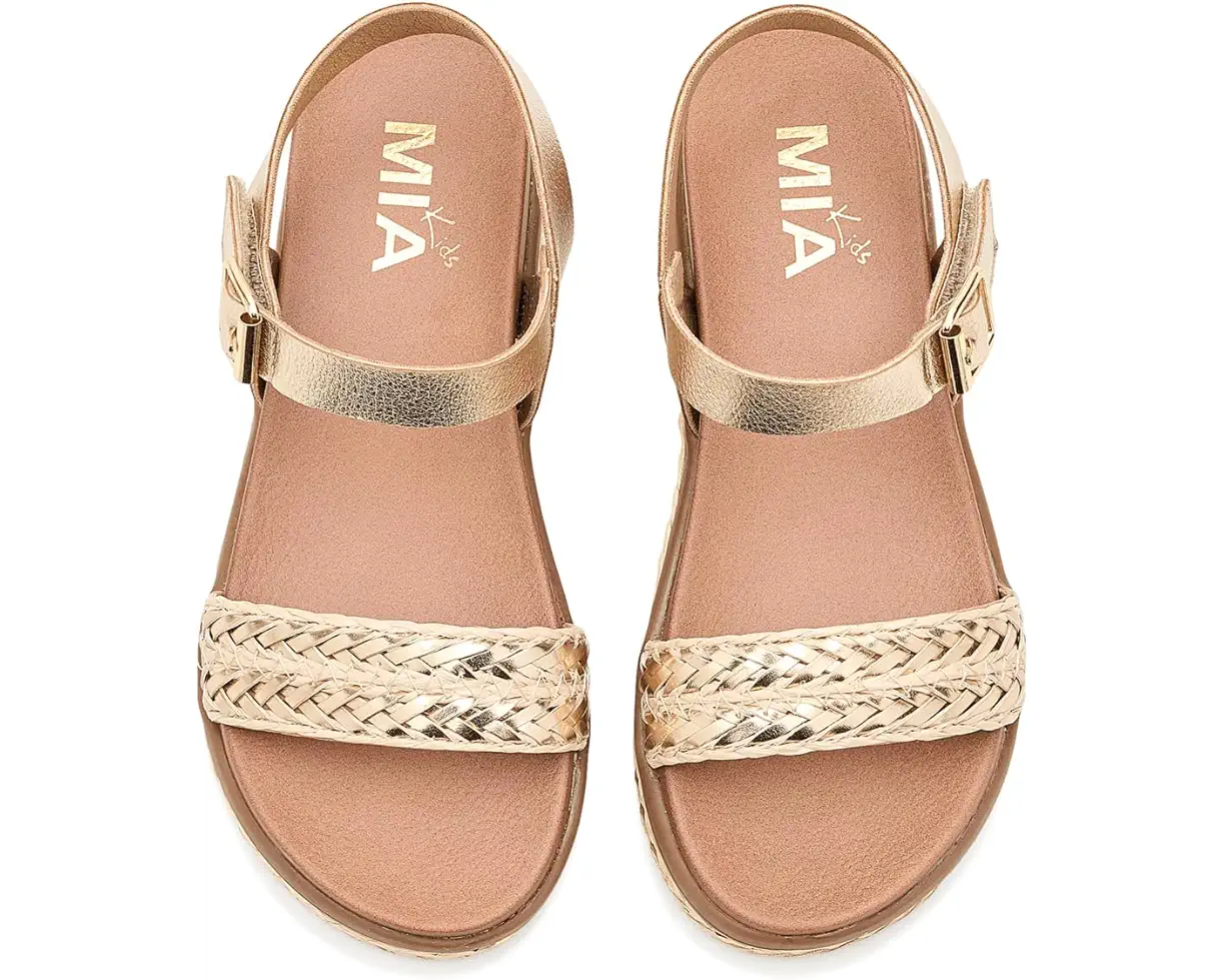 Buffy Gold Wedge Sandal