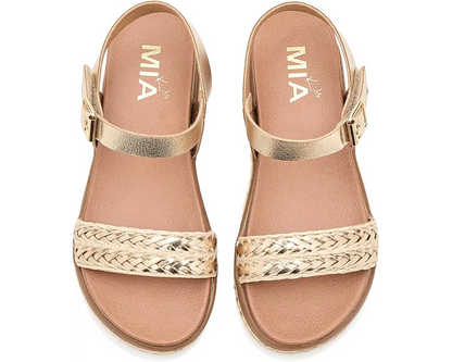Buffy Gold Wedge Sandal