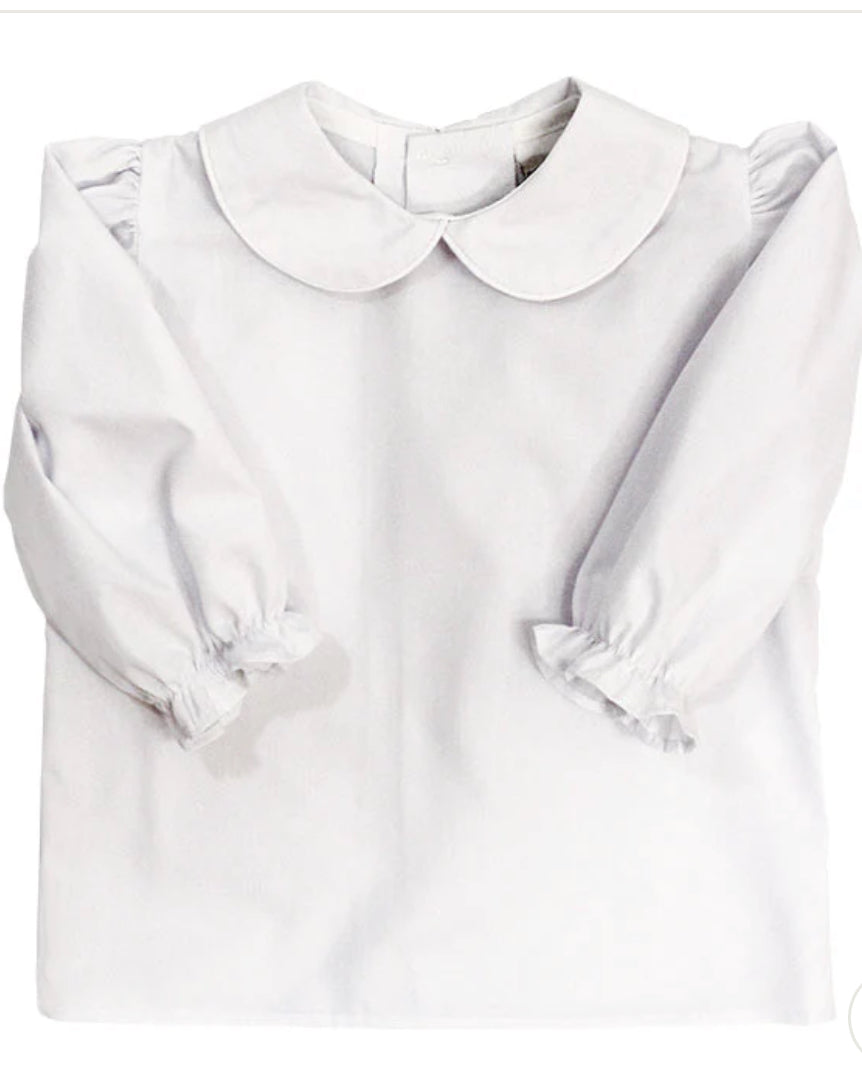 Girls Long Sleeve White Shirt