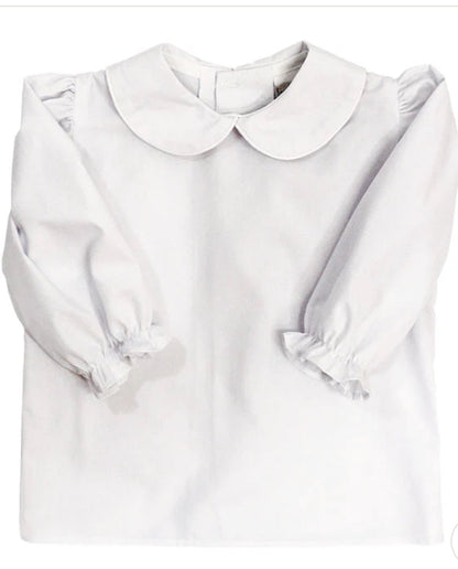 Girls Long Sleeve White Shirt