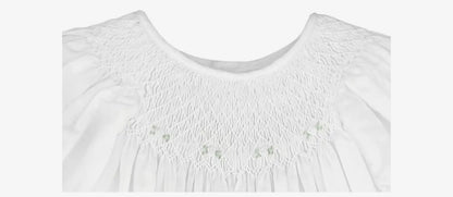 Smocked Daygown White