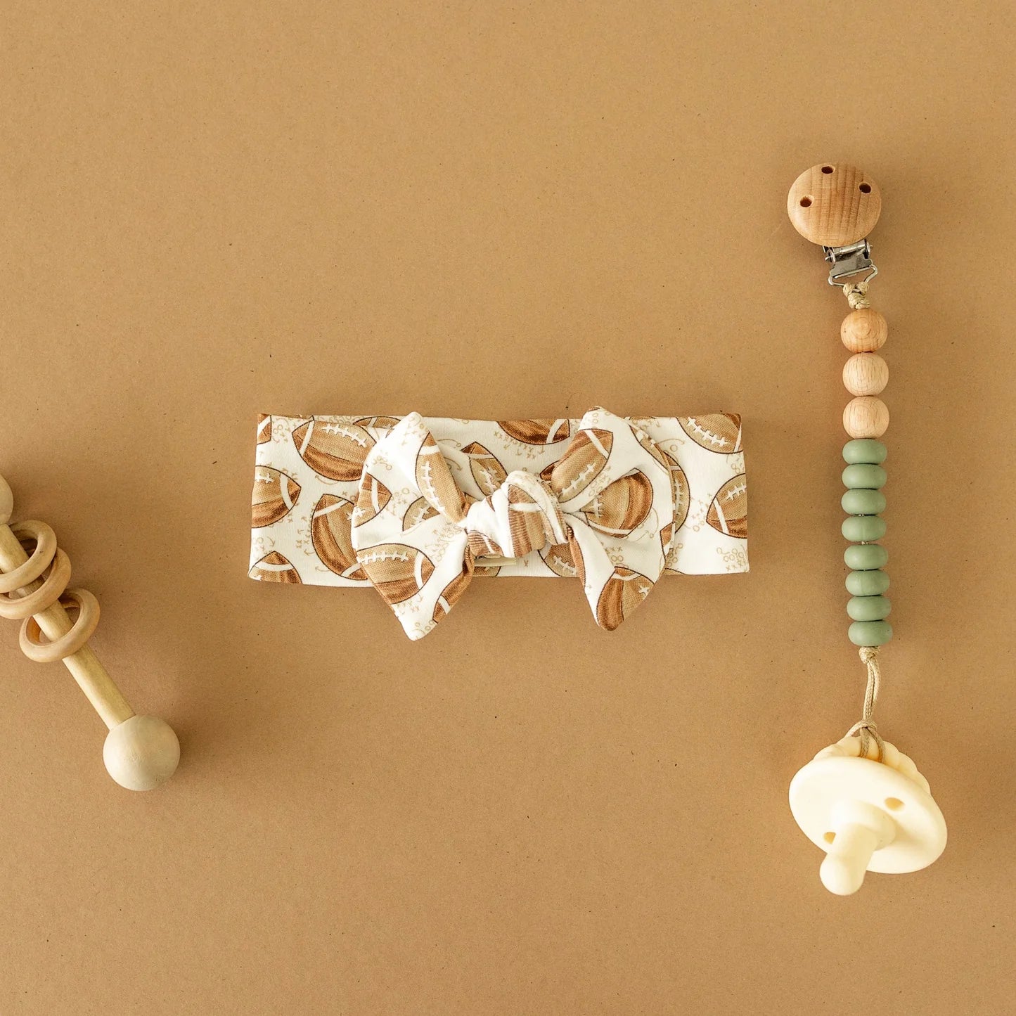 Little Champs Football Print Headbans