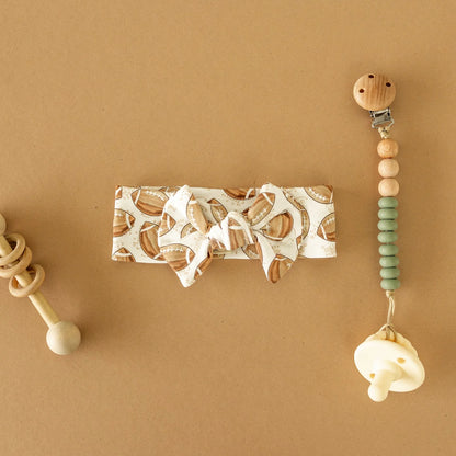 Little Champs Football Print Headbans