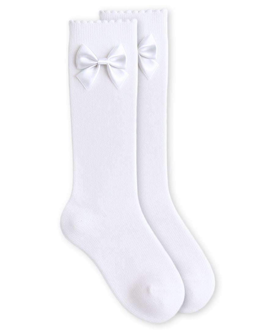 Knee High Socks With Satin Bow
