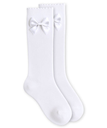 Knee High Socks With Satin Bow