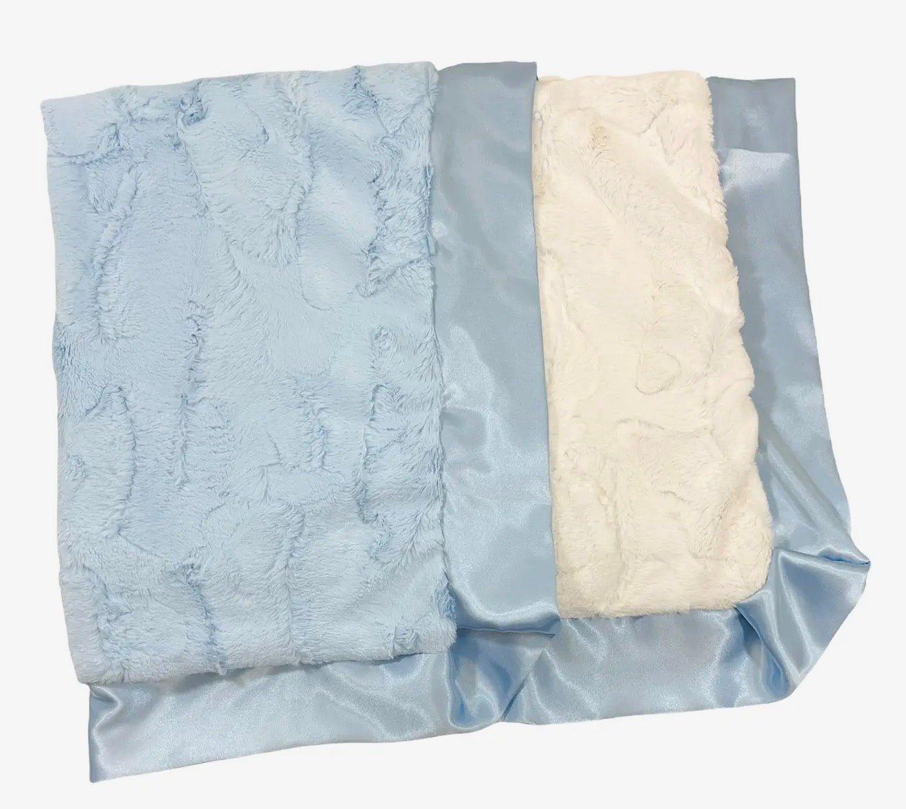 Classic Baby Blue Luxe Cuddle Blanket