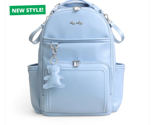 Boss Plus Backpack Diaper Bag Light Blue Bear