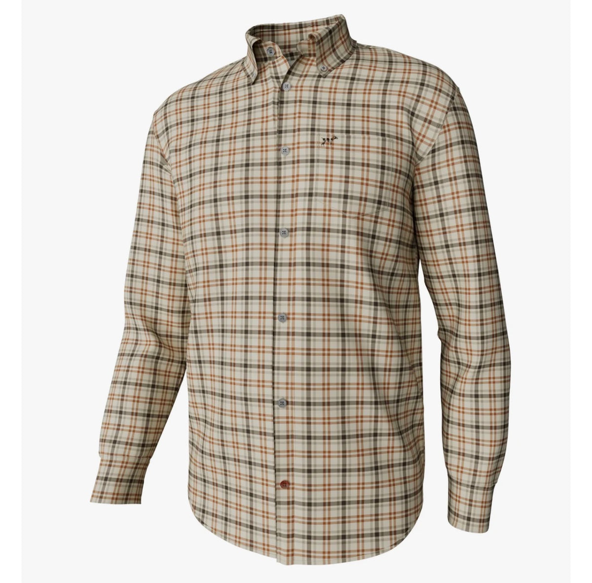 Youth Hadley Vintage Button Down-Miller Plaid -Gunstock