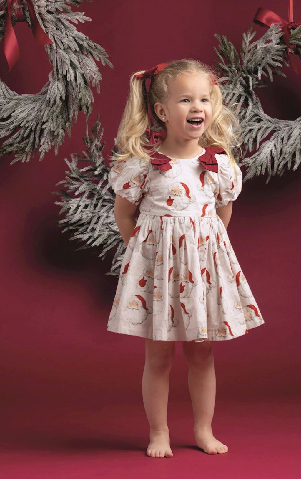 Toddler Santa Bow Dress