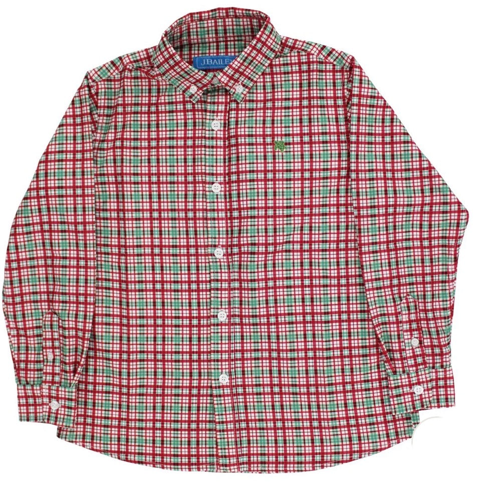 J. Bailey Long Sleeve Plaid Button-Down Shirt