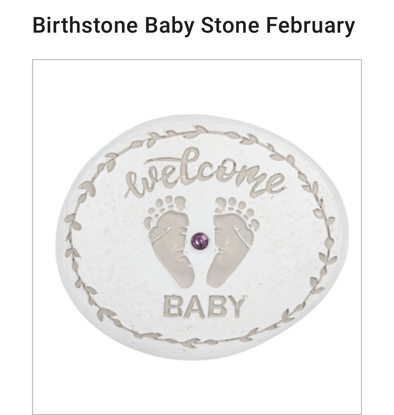 Sweet Baby Birthstone Keepsake