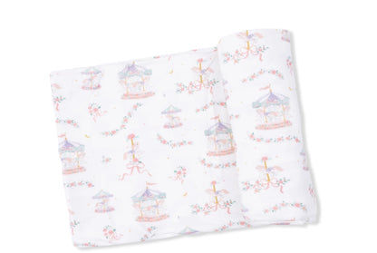 Carousel With Bows - Swaddle