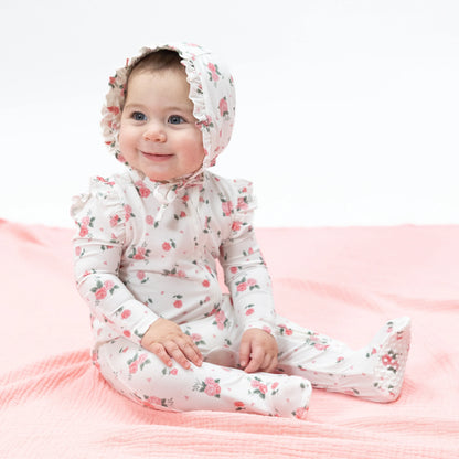 Pink Rosettes Footie
