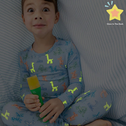 Blue Party Animals Glow Pajamas
