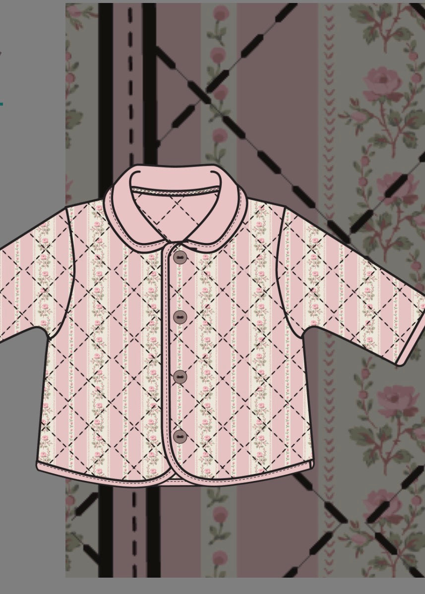 Antoinette Stripe Quilted Jacket