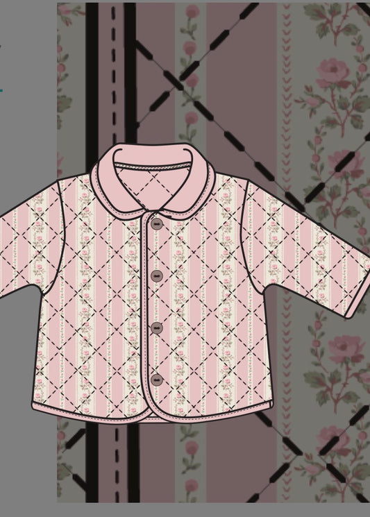 Antoinette Stripe Quilted Jacket
