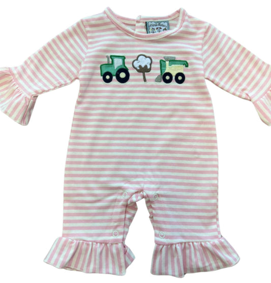 Girl Farm Romper