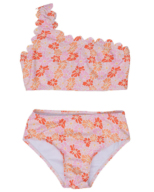 Bahama Two Piece Peachy Pink Florals