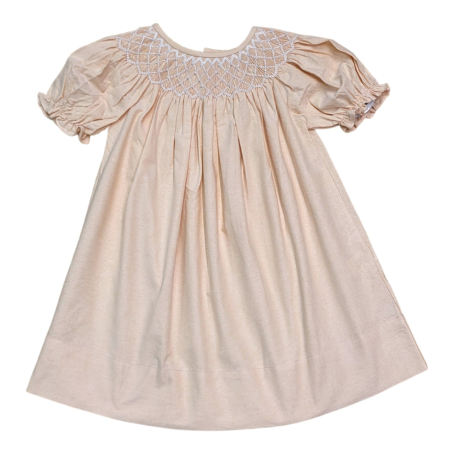 Catherine Orange Smocked Dress