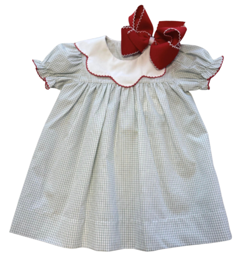 Window Pane Bib Dress