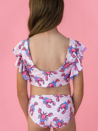 Pink Lobster Lagoon Butterfly Tankini