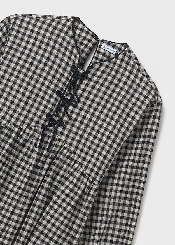 Checkered Bow Dress