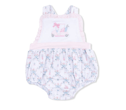 Golf Trellis Pink Ruffle Bubble