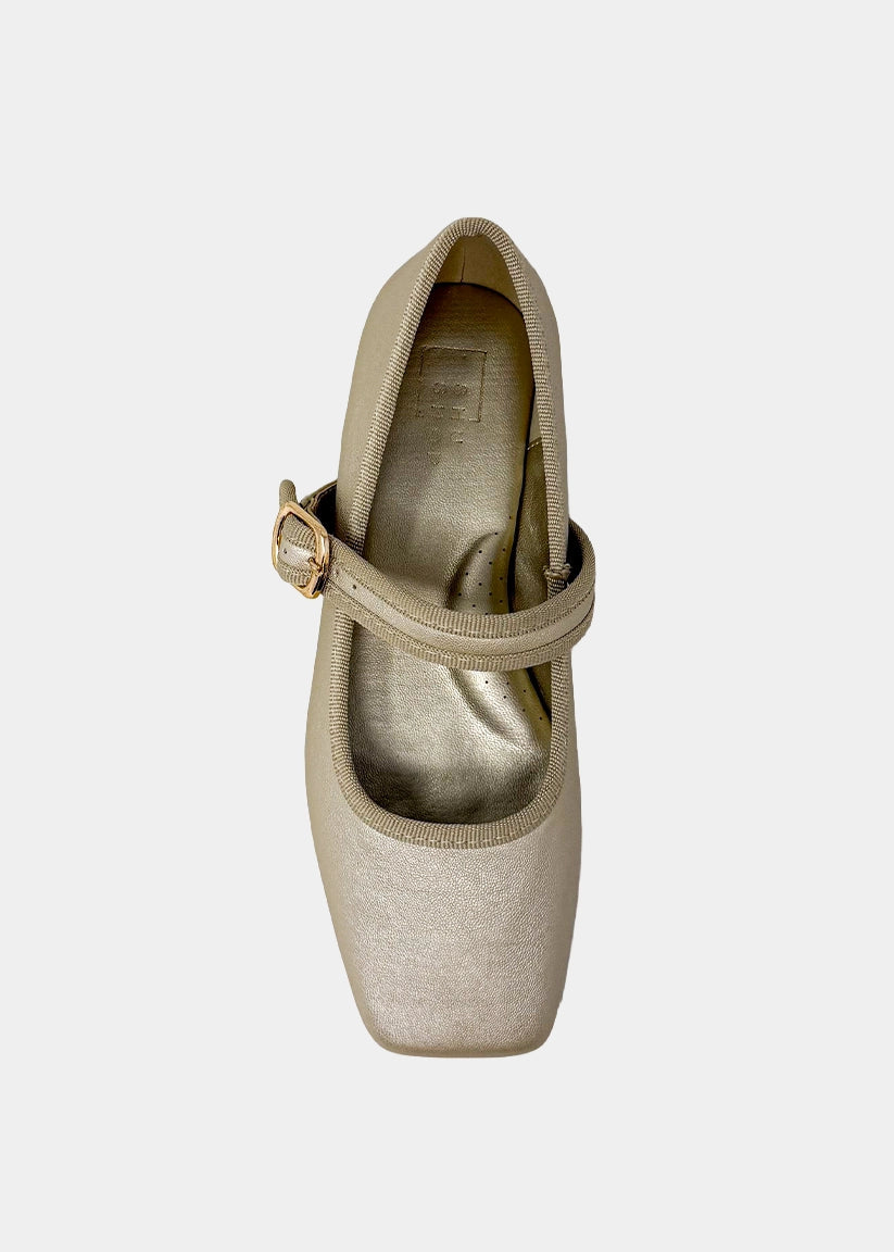 Adeline Gold Mini Flats
