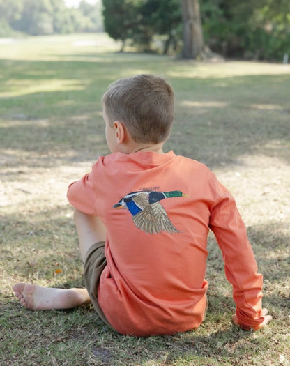 L/S Logo Tee Mallard/Rust