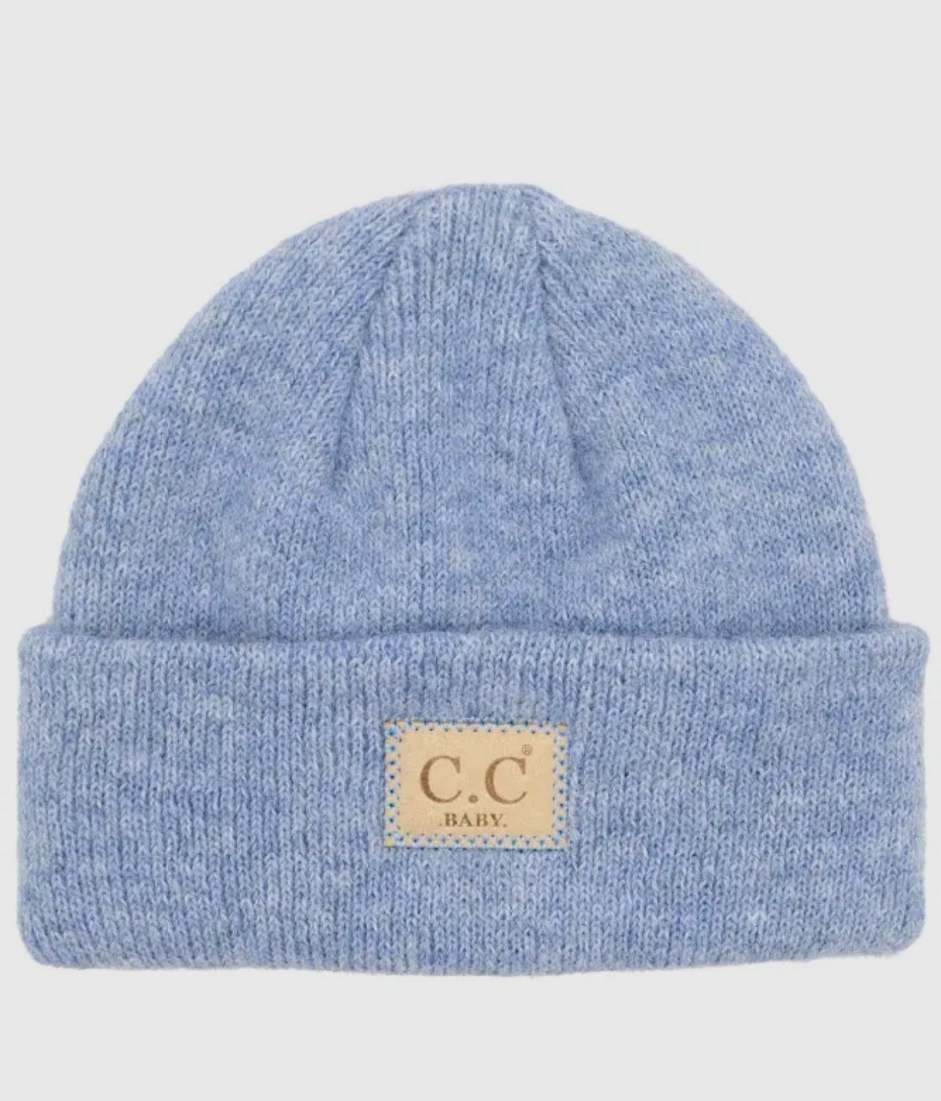 C.C Baby Suede Patch Beanie Hat