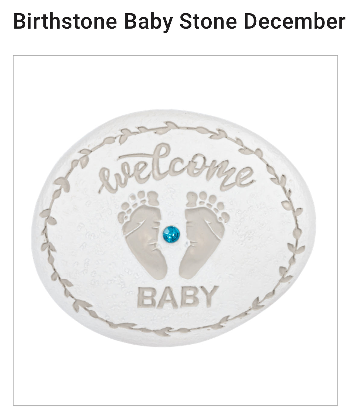 Sweet Baby Birthstone Keepsake