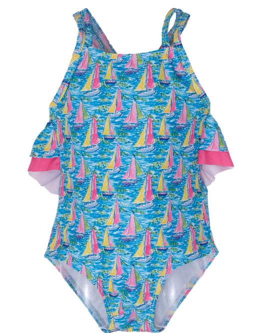 Laguna Preppy Sailboat One Piece
