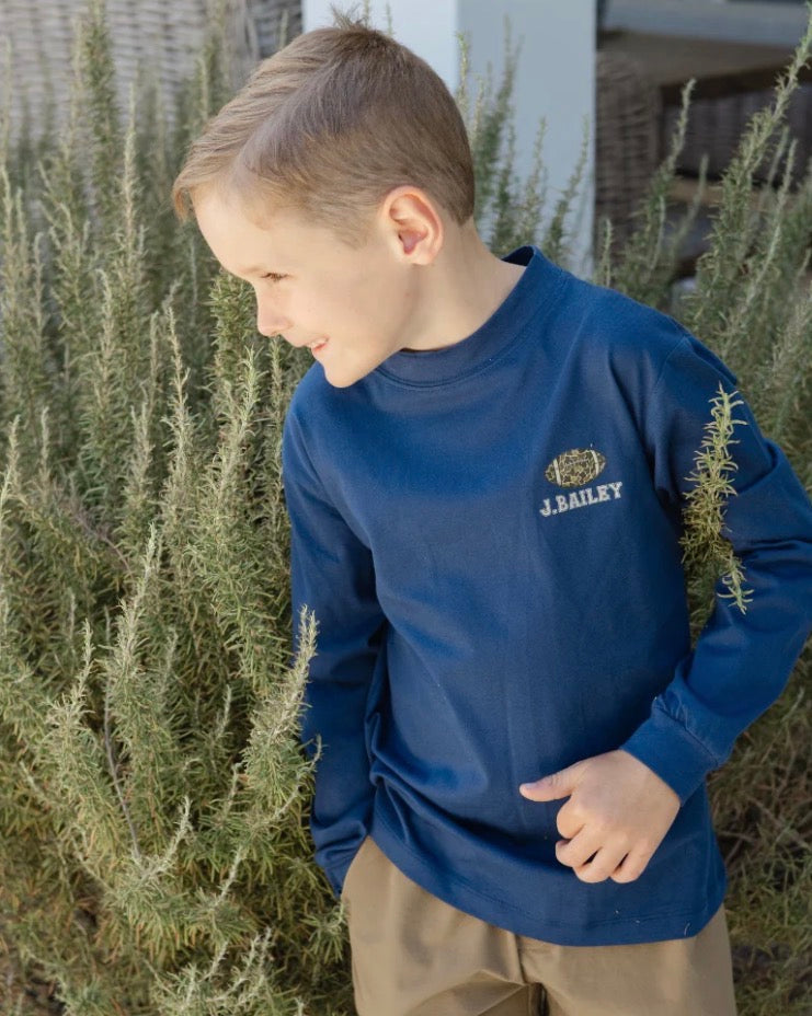 Camo Football Longsleeve Tee