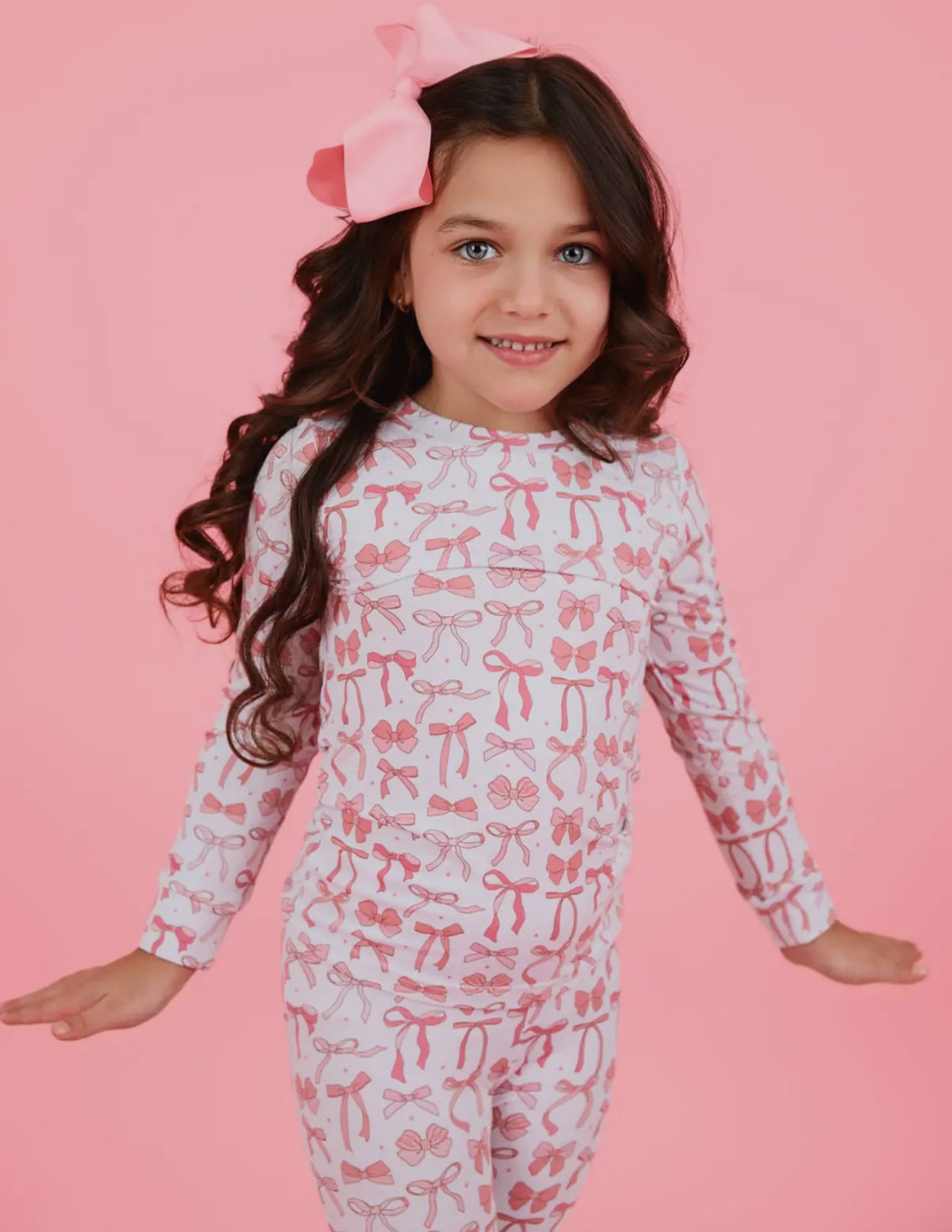 Sweet Bow Dreams Bamboo Cotton Pajama Set