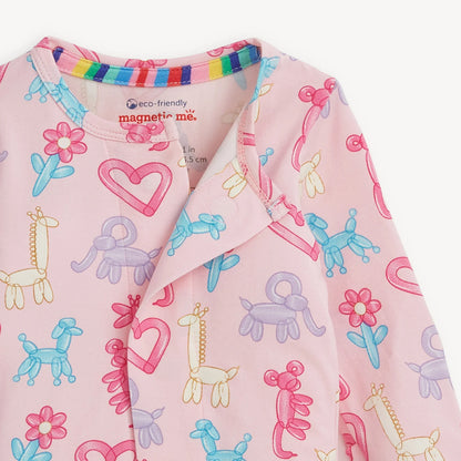 Pink Party Animals Glow Footie